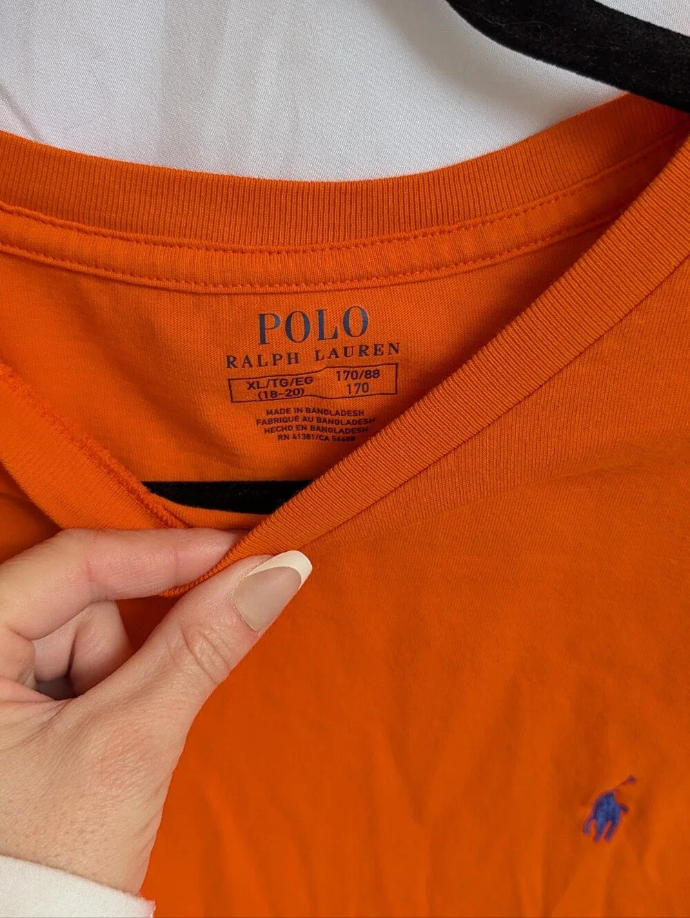 Polo by Ralph Lauren Vibrant Orange Short Sleeve Crew Tee